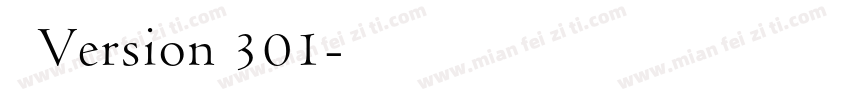隶书Version 301字体转换